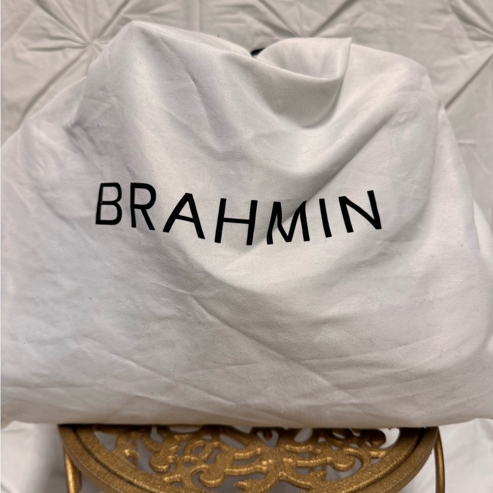BRAHMIN Croc-Embossed Leather Handbag - Picture 6 of 6